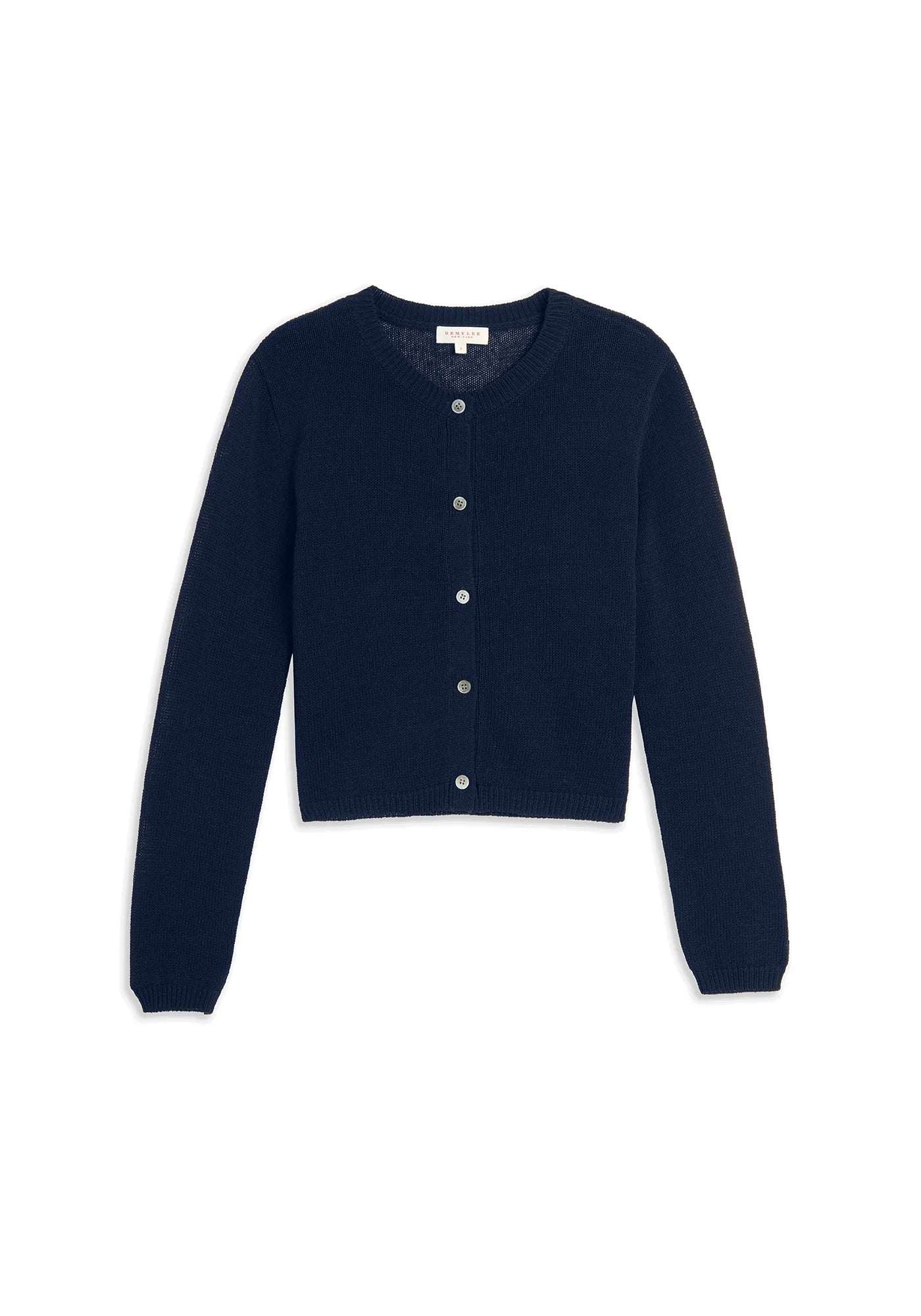 Demylee Josie Cotton Linen Cardigan Navy-Demylee-Thistle Hill