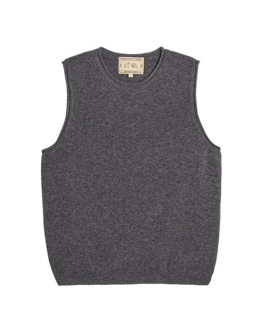 Demylee Kaileigh Cashmere Top Dark Heather Grey-Demylee-Thistle Hill