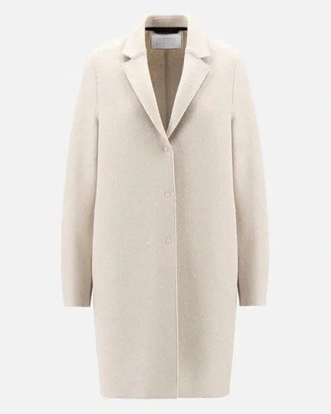 Harris Wharf London Cocoon Coat Cashmere Blend Almond-Harris Wharf London-Thistle Hill