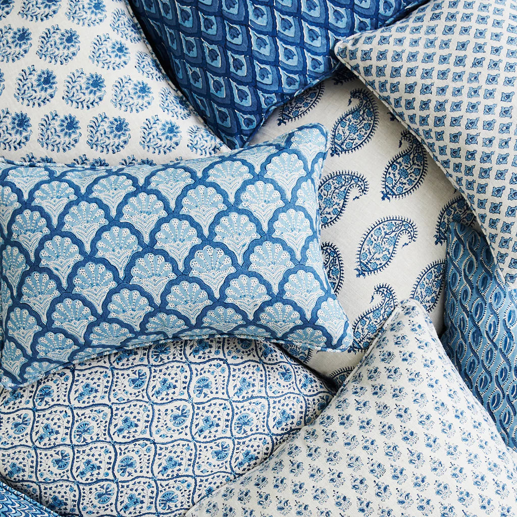 Walter G Paisley Riviera linen cushion-Walter G-Thistle Hill