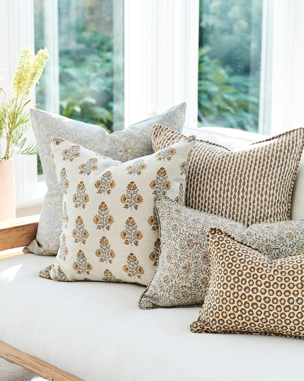 Walter G Uluwatu Sahara Linen Cushion-Walter G-Thistle Hill