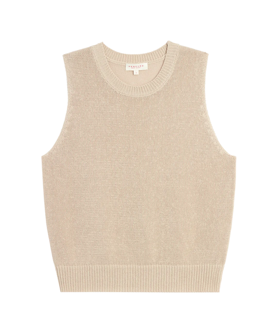 Demylee Selina Cotton Linen Top Pearl Barley-Demylee-Thistle Hill