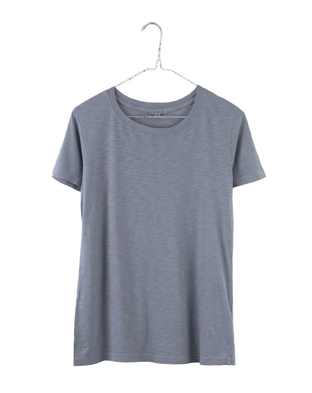 It is Well L.A. Everyday Short Sleeve Crewneck Heather Blue-It is Well-Thistle Hill