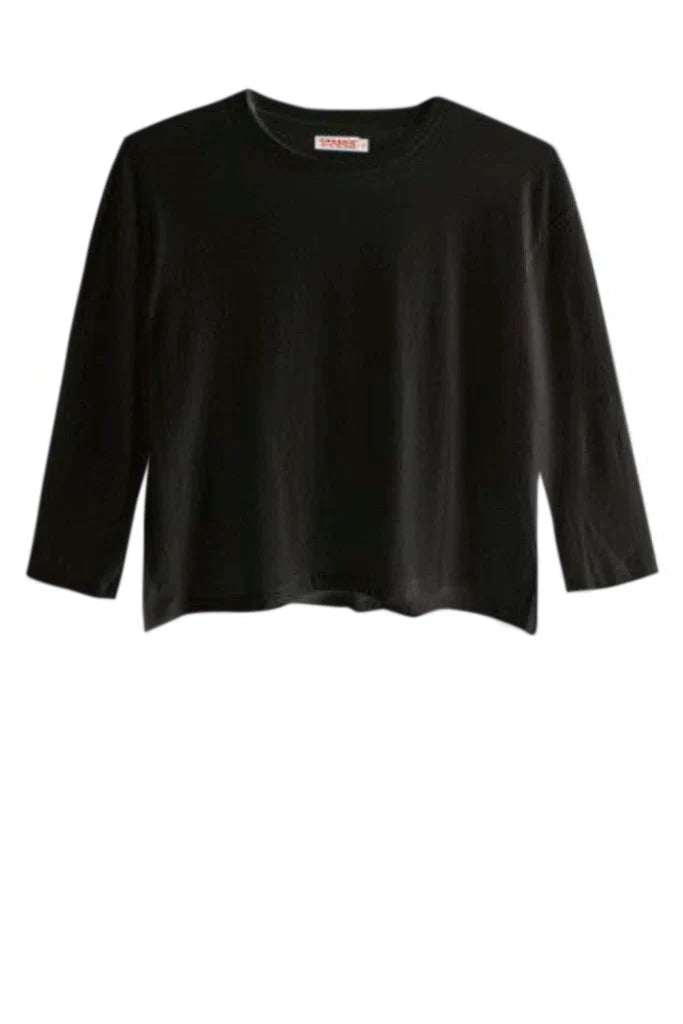 Organic by John Patrick 3/4 Sleeve Tee Black-Organic by John Patrick-Thistle Hill