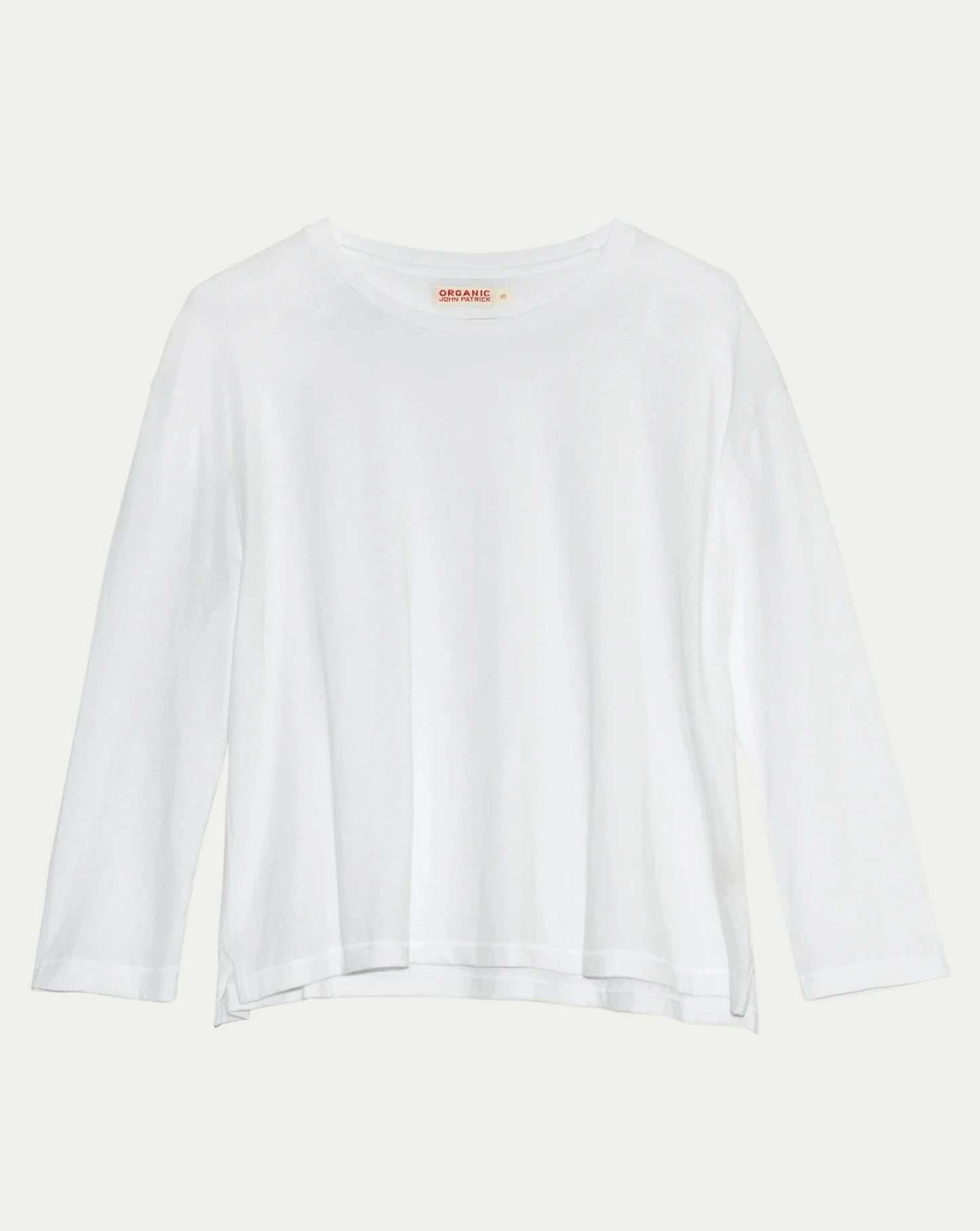Organic by John Patrick 3/4 Sleeve Tee White-Organic by John Patrick-Thistle Hill