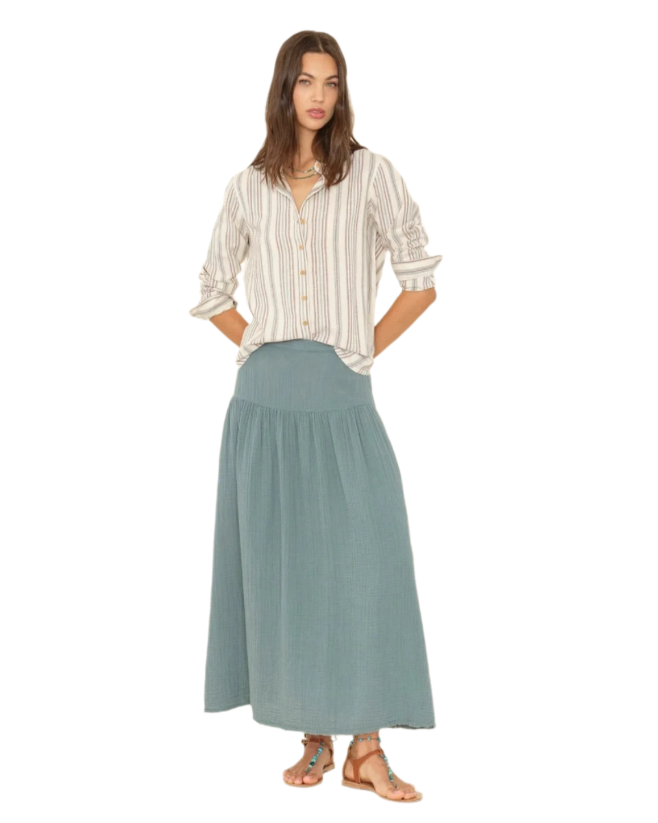 Xirena Evelyn Skirt Dusty Sage-Xirena-Thistle Hill