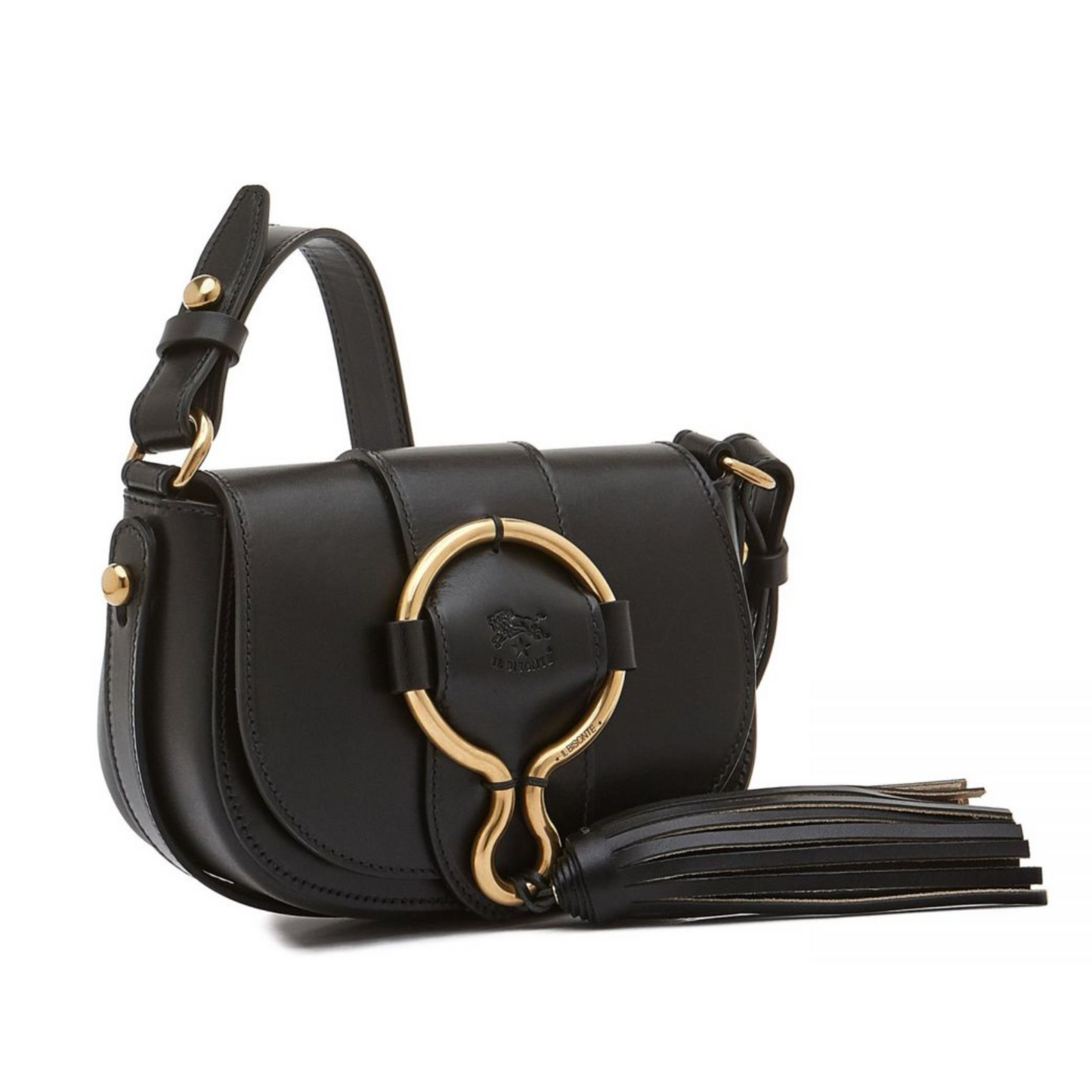 Il Bisonte Loop Small Crossbody Bag Black-Il Bisonte-Thistle Hill