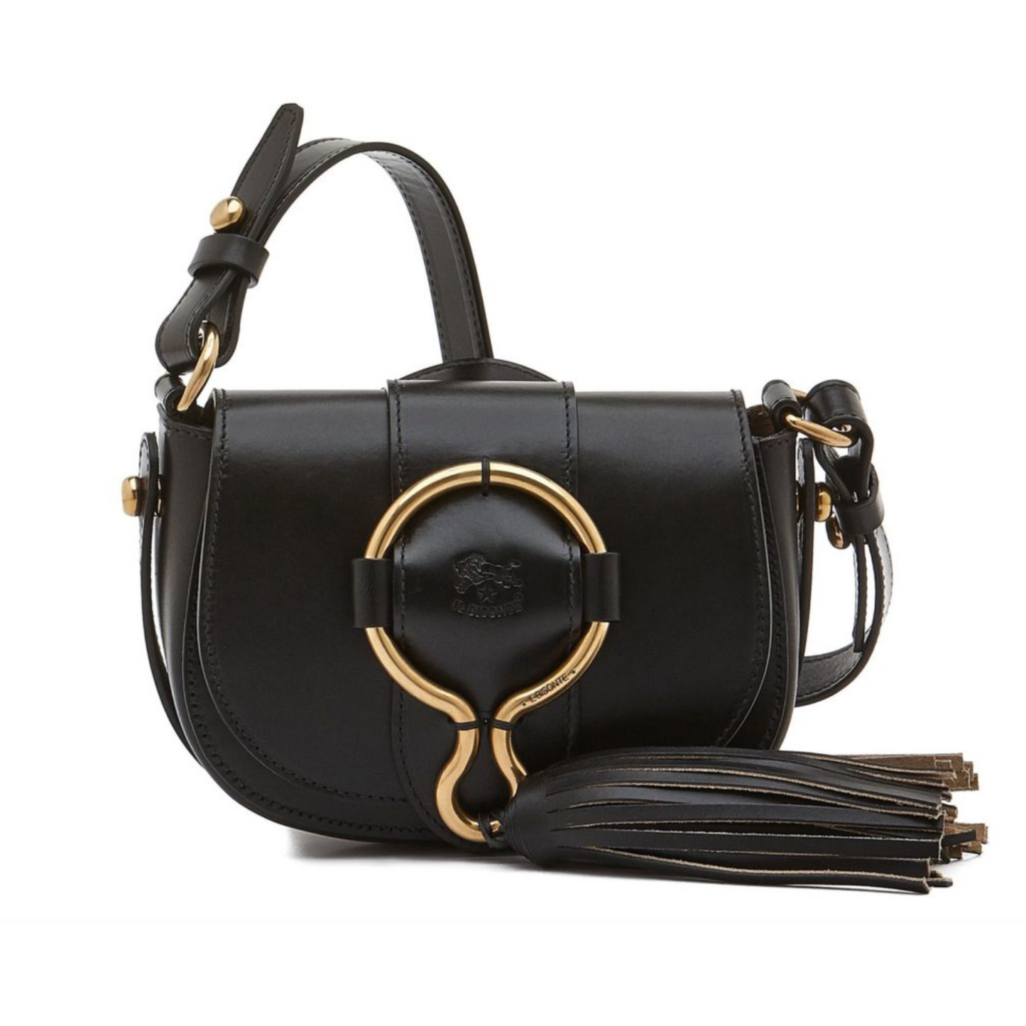 Il Bisonte Loop Small Crossbody Bag Black-Il Bisonte-Thistle Hill