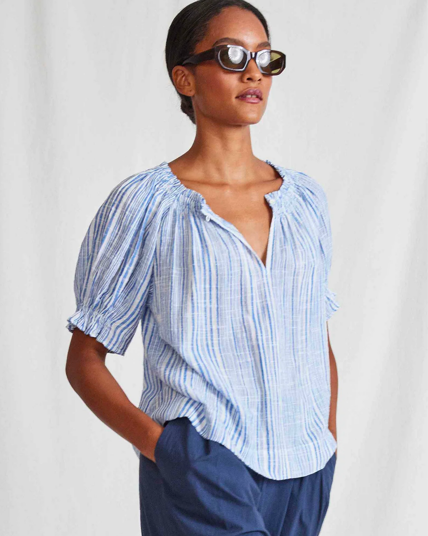 Apiece Apart Kasin Top Seaside Stripe