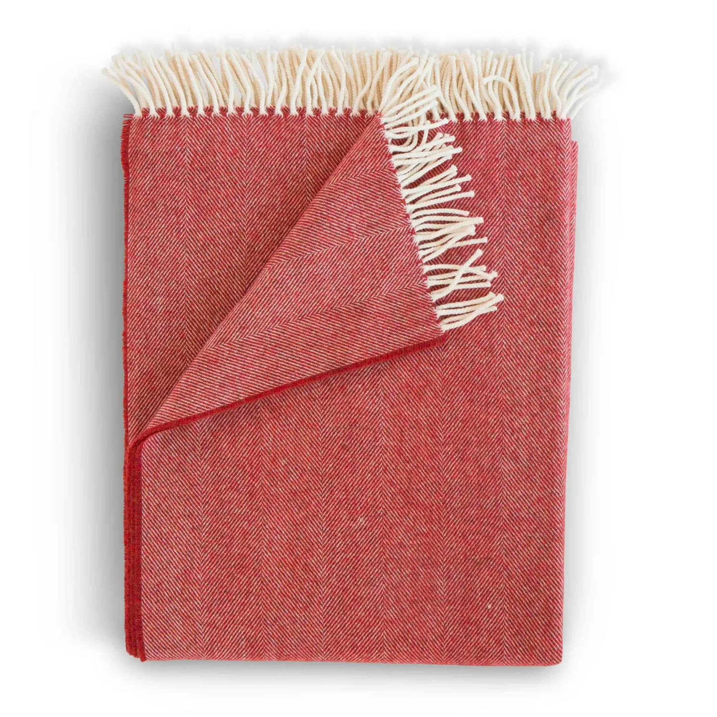 Evangeline Merino Herringbone Throw Saffron-Evangeline-Thistle Hill