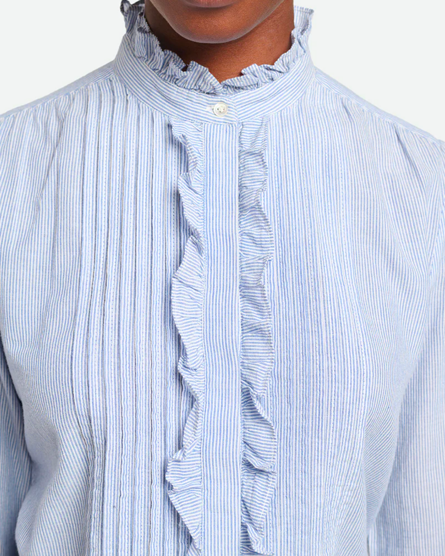 Vanessa Bruno Nicolas Blouse Blanc Bleu