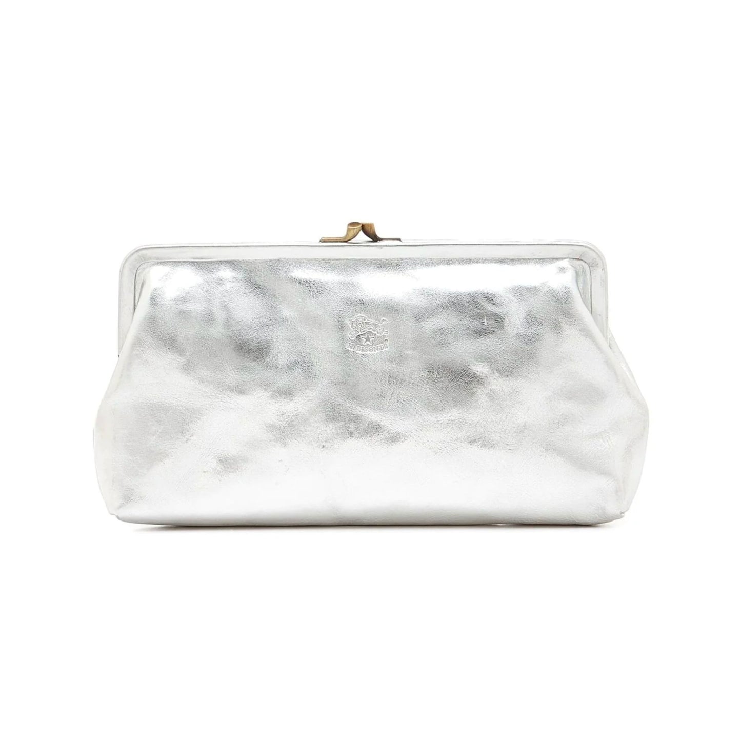 Il Bisonte Manuela Clutch Bag Metallic Silver-Il Bisonte-Thistle Hill