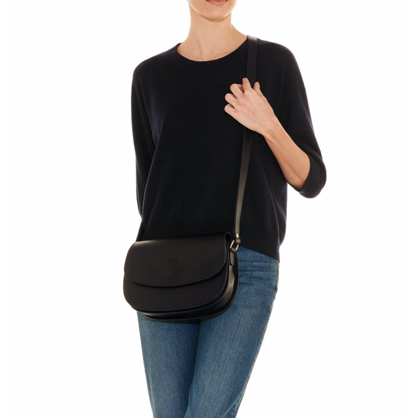 Il Bisonte Women's Salina Crossbody Bag Black-Il Bisonte-Thistle Hill