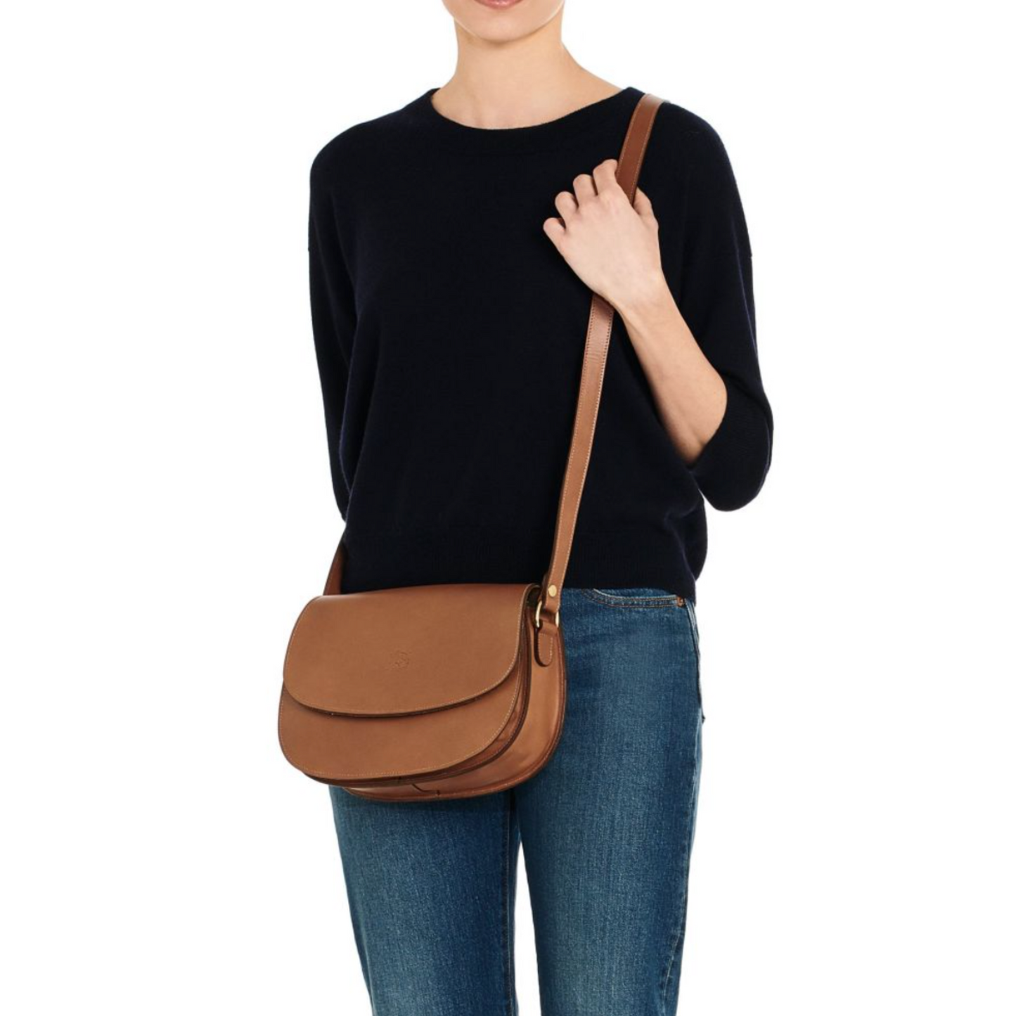 Il Bisonte Women's Salina Crossbody Bag Chocolate