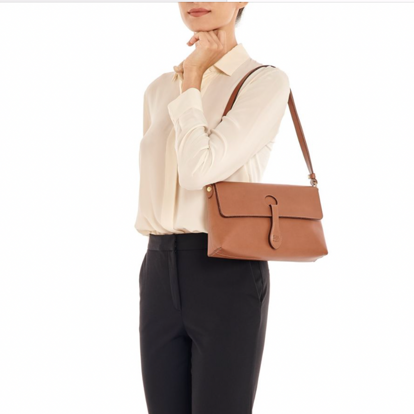 Il Bisonte Women's Salina Shoulder Bag Chocolate
