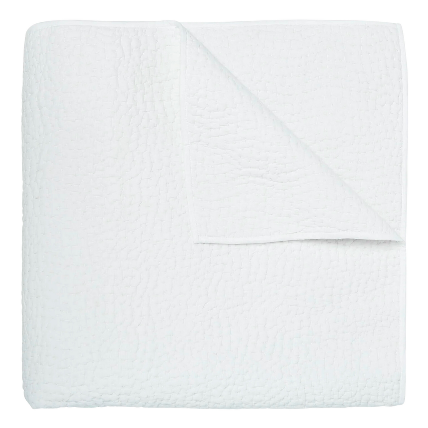 John Robshaw Hand Stitched Coverlet White-John Robshaw-Thistle Hill