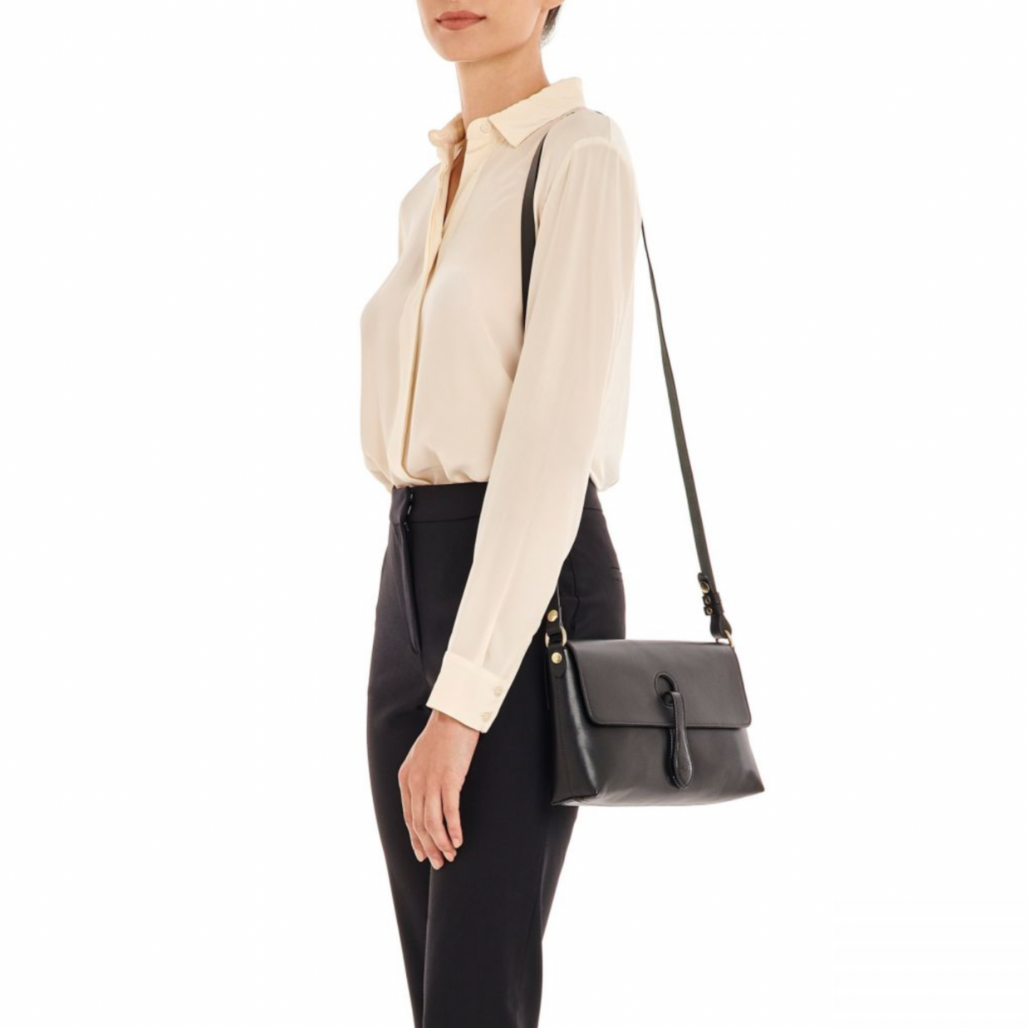 Il Bisonte Women's Salina Shoulder Bag Black-Il Bisonte-Thistle Hill