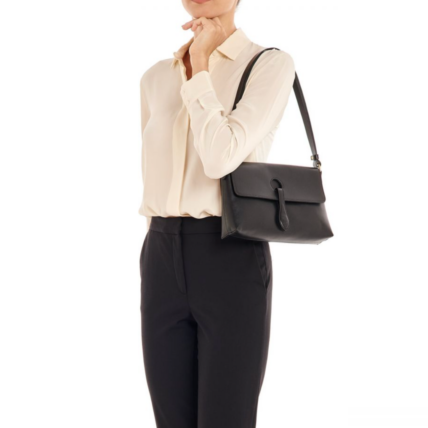Il Bisonte Women's Salina Shoulder Bag Black-Il Bisonte-Thistle Hill