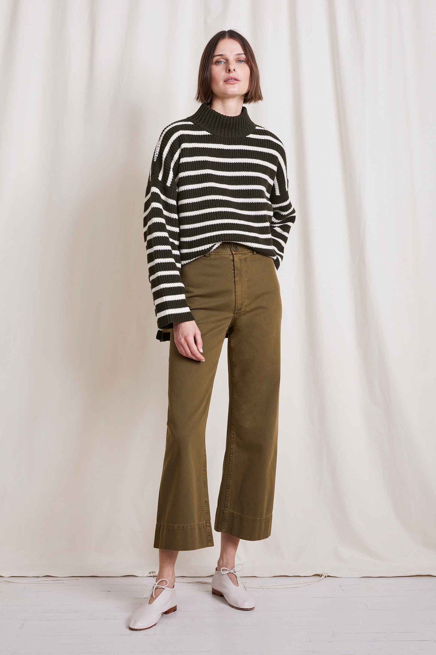 Apiece Apart Chino Merida Pant Olive-Apiece Apart-Thistle Hill
