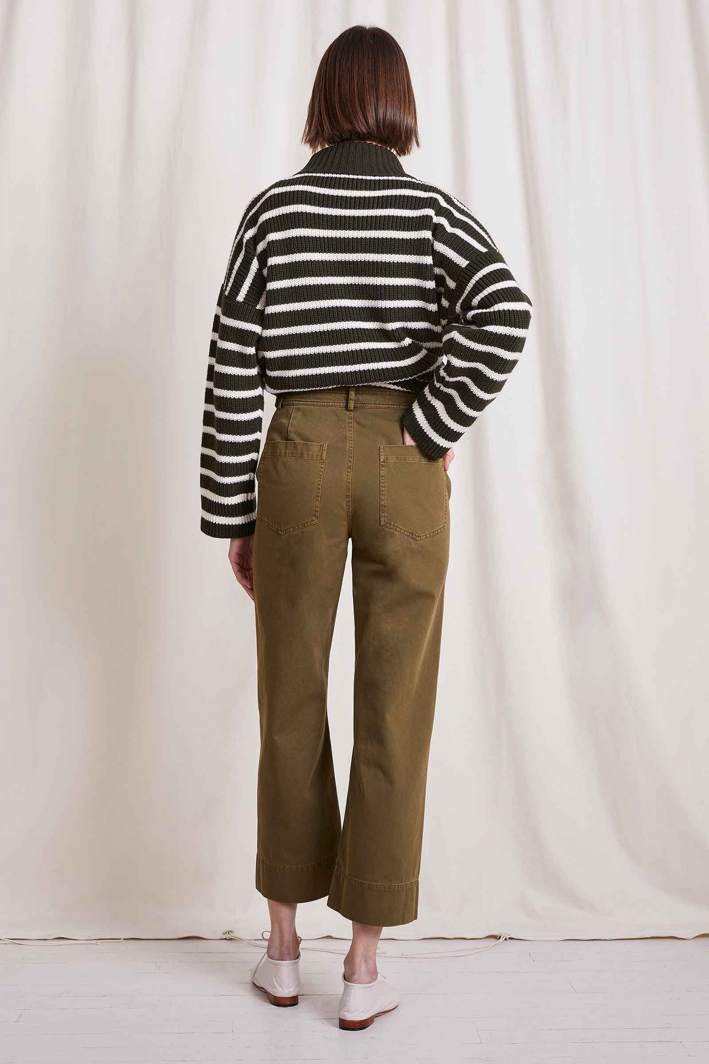 Apiece Apart Chino Merida Pant Olive-Apiece Apart-Thistle Hill