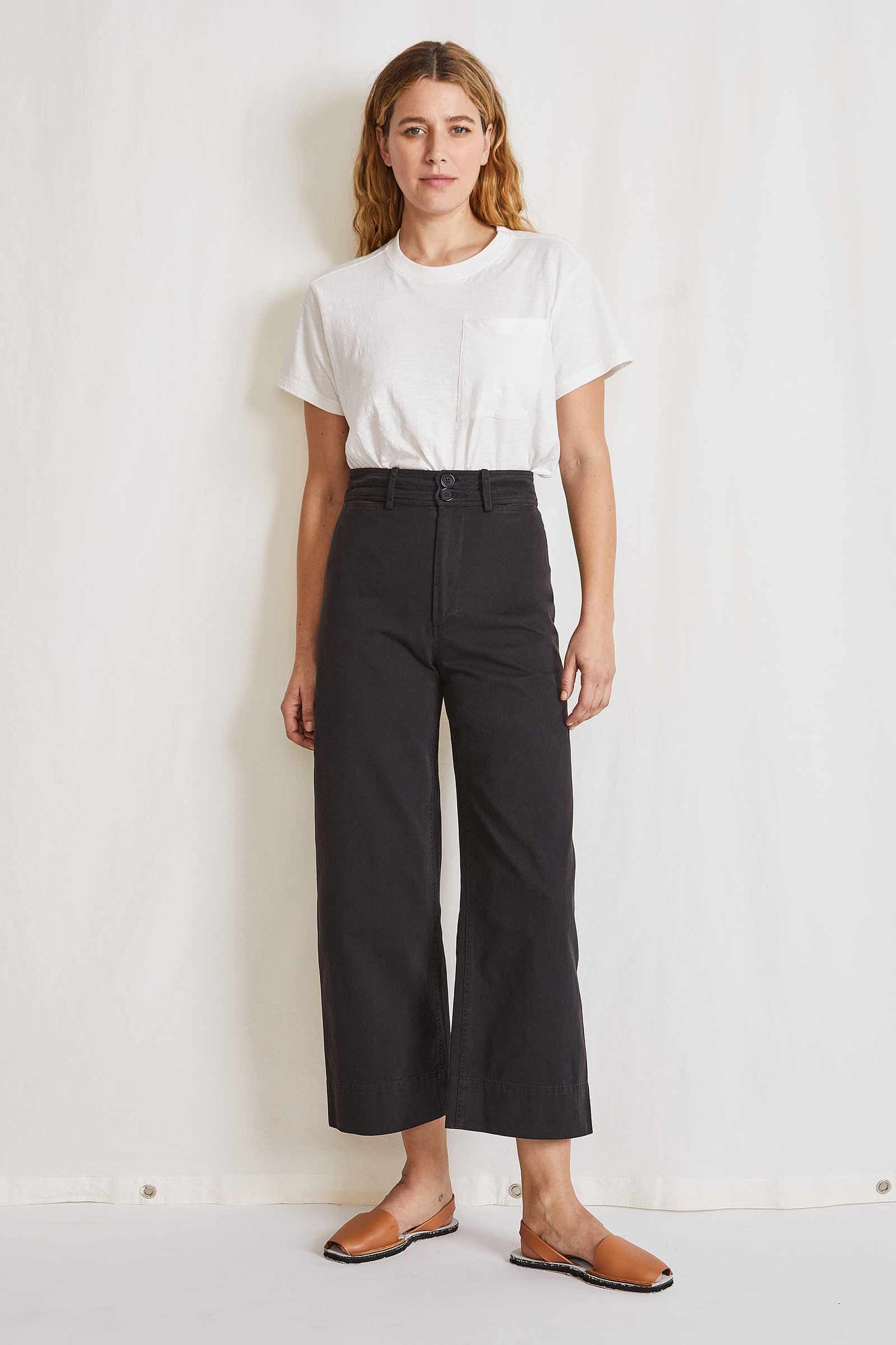 Apiece Apart Chino Merida Pant Black-Apiece Apart-Thistle Hill