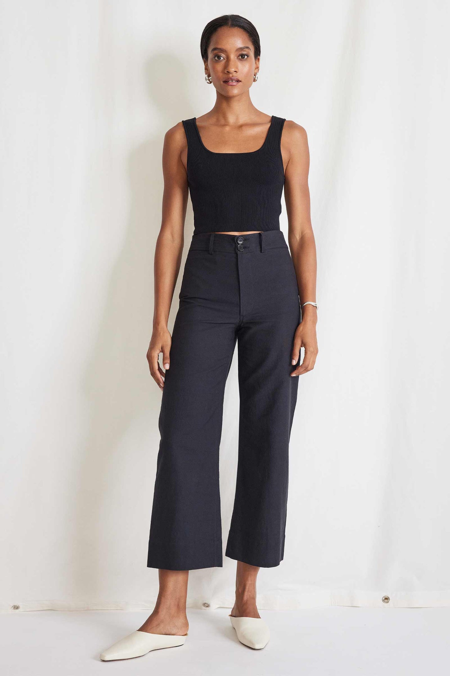 Apiece Apart Classic Merida Pant Black-Apiece Apart-Thistle Hill