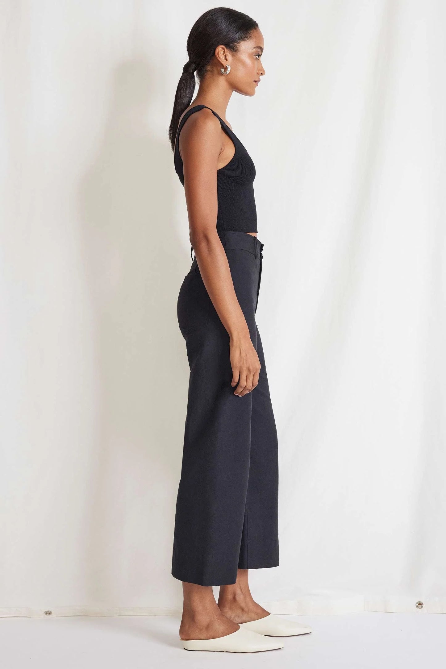 Apiece Apart Classic Merida Pant Black-Apiece Apart-Thistle Hill