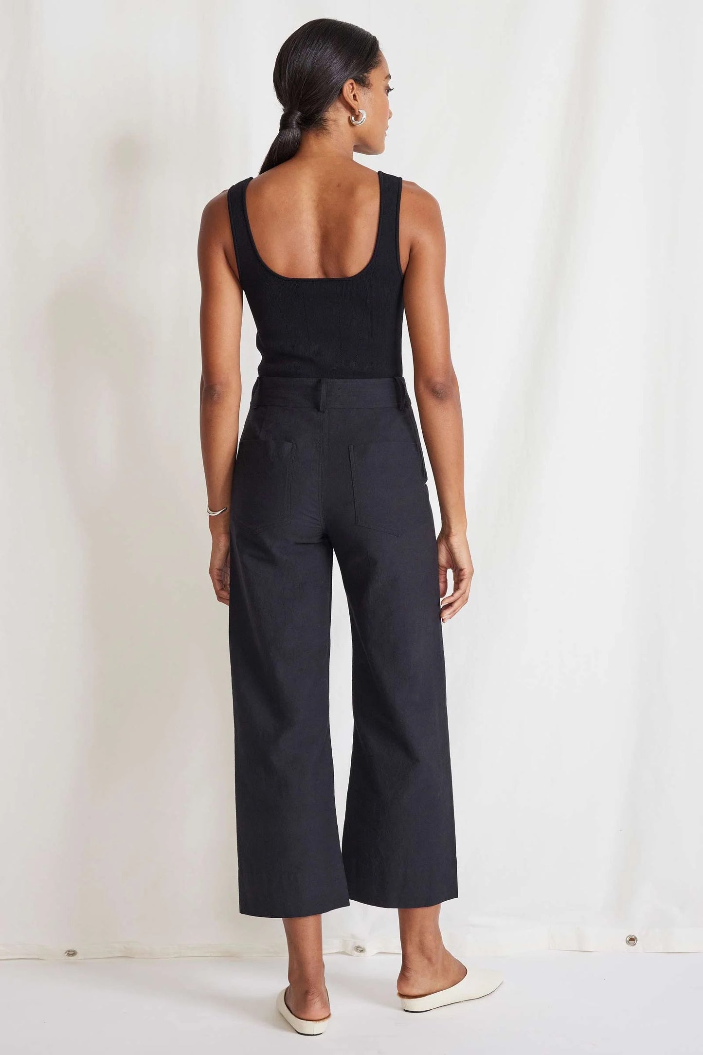 Apiece Apart Classic Merida Pant Black-Apiece Apart-Thistle Hill
