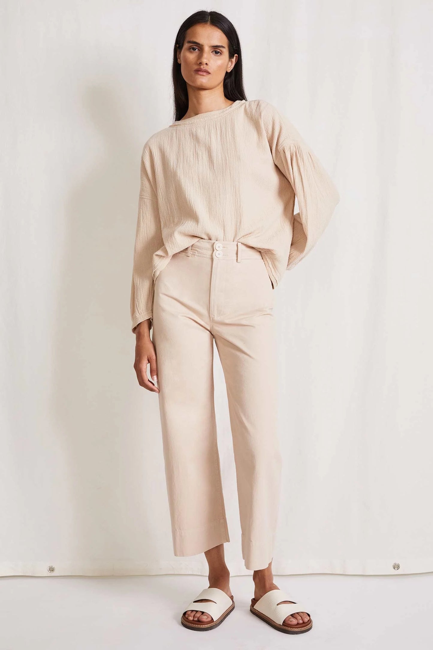 Apiece Apart Chino Merida Pant Warm Sand-Apiece Apart-Thistle Hill