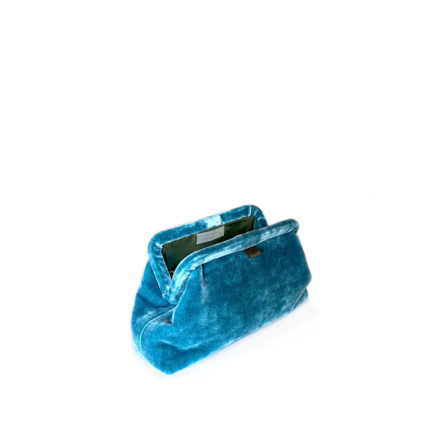 Marian Paquette Liette Velvet Clutch Aqua