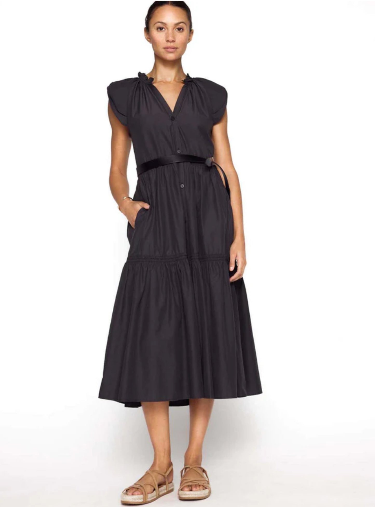 Brochu Walker Santorini Dress Washed Black