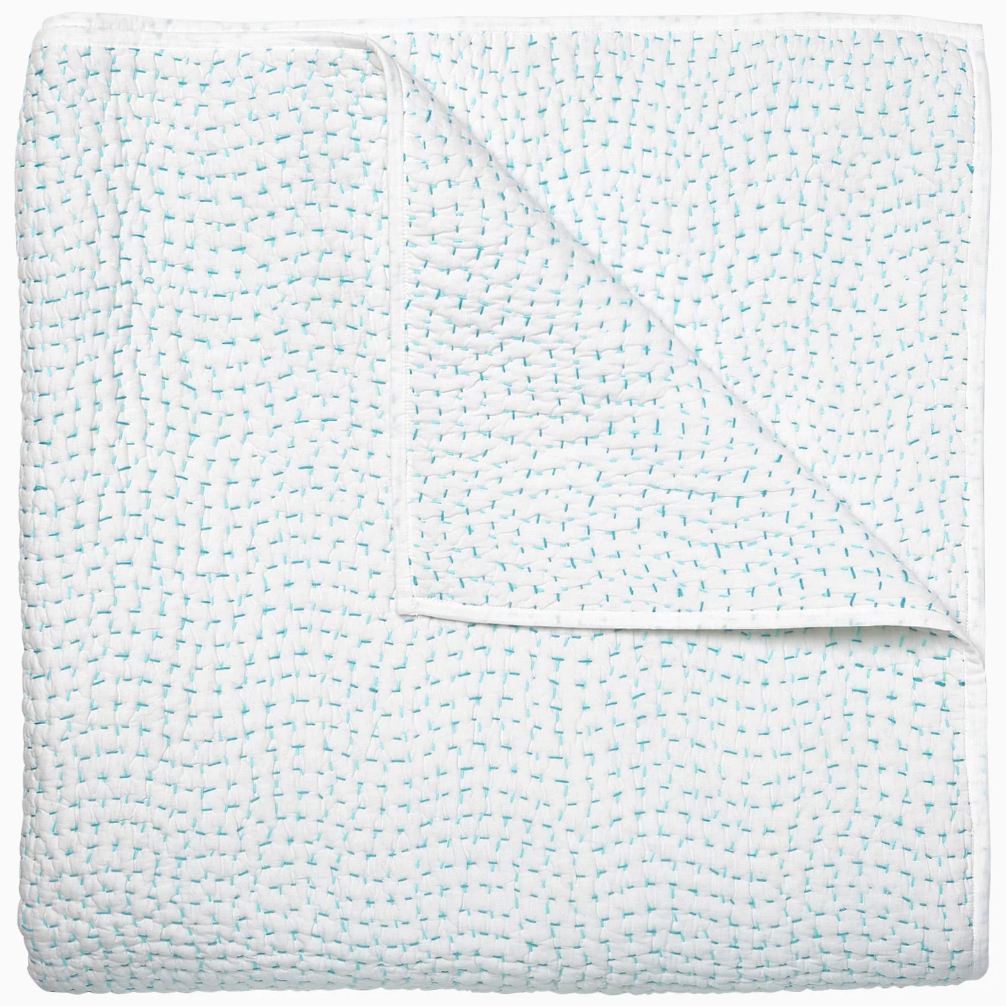 John Robshaw Hand Stitched Coverlet Seaglass-John Robshaw-Thistle Hill