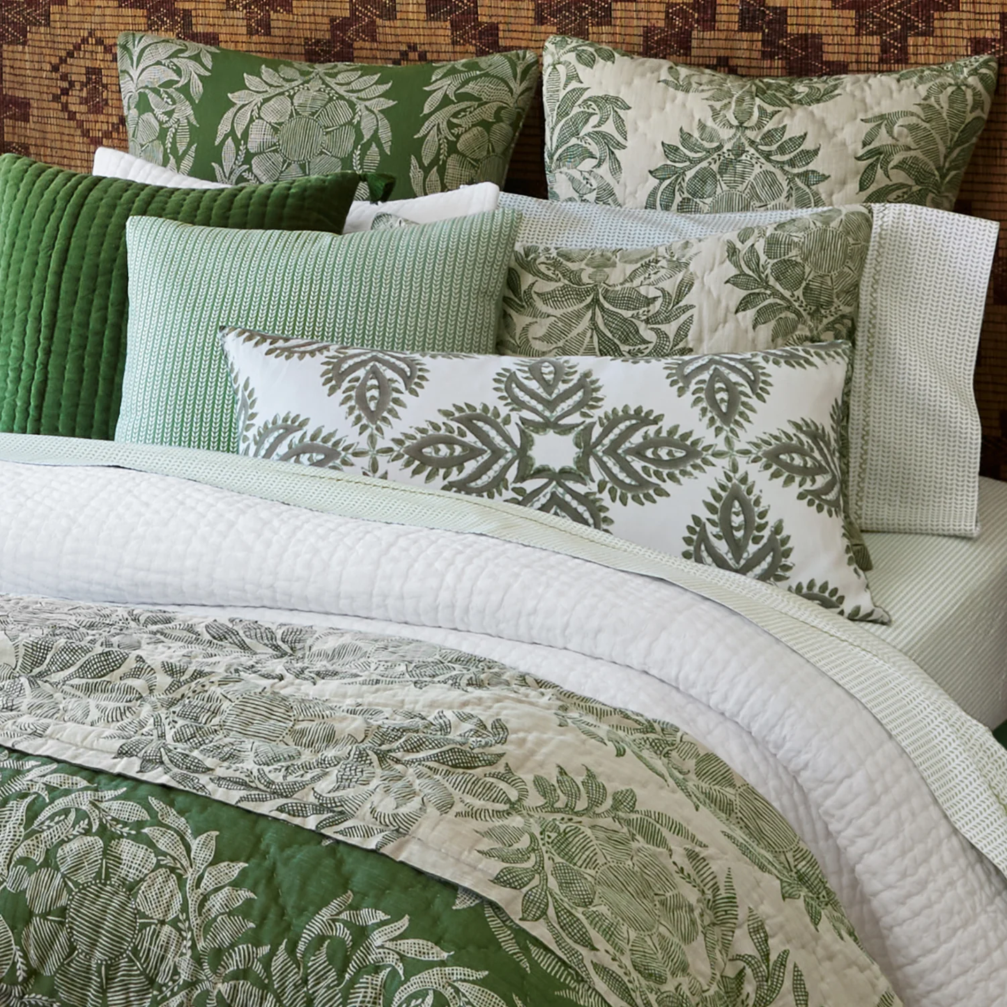 John Robshaw Cinde Sage Sheet Set-John Robshaw-Thistle Hill