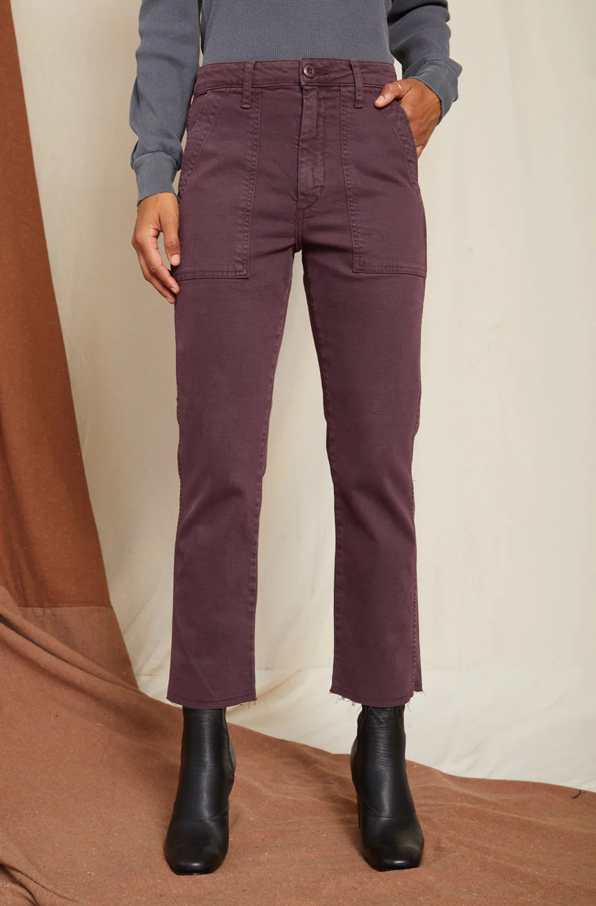AMO Easy Army Trouser Wine-AMO-Thistle Hill