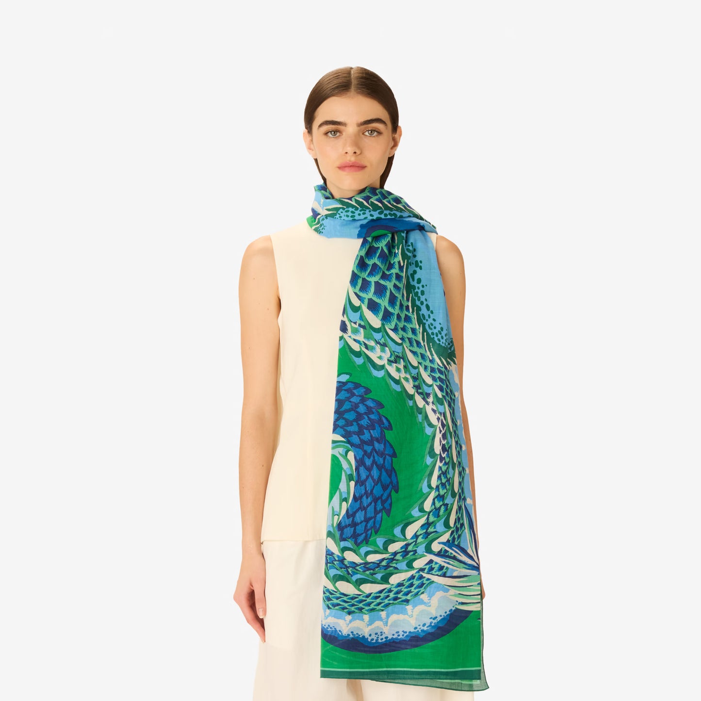 Inoui Editions Scarf 100 Croco Green-Inoui Editions-Thistle Hill