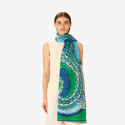 Inoui Editions Scarf 100 Croco Green-Inoui Editions-Thistle Hill