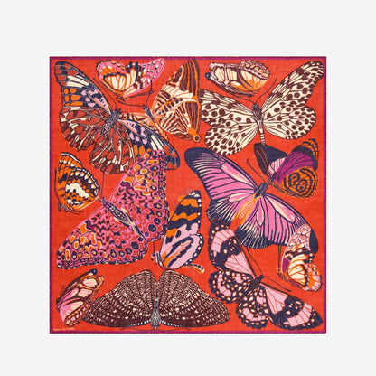 Inoui Editions 130 Papillons Red Scarf-Inoui Editions-Thistle Hill