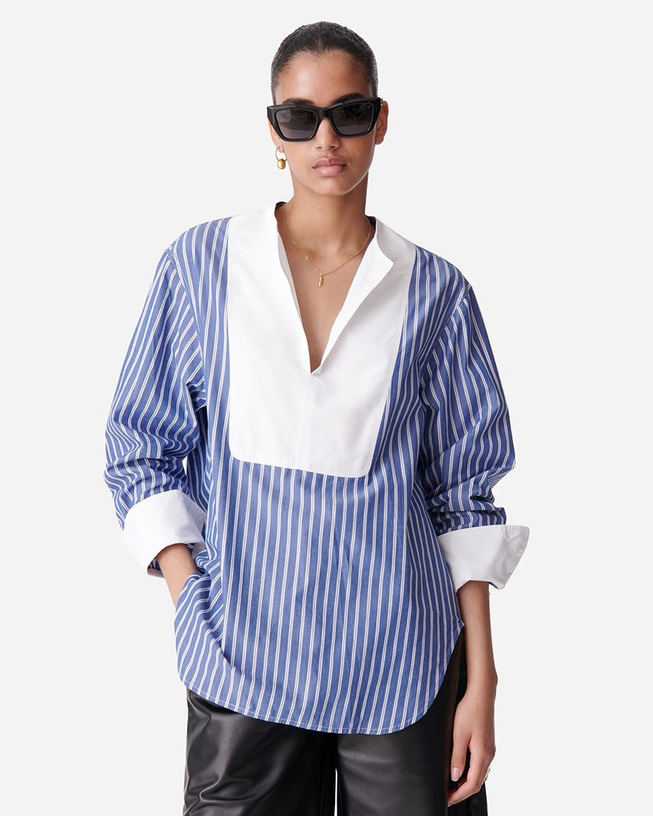 Vanessa Bruno Danny Shirt Bleu-Vanessa Bruno-Thistle Hill