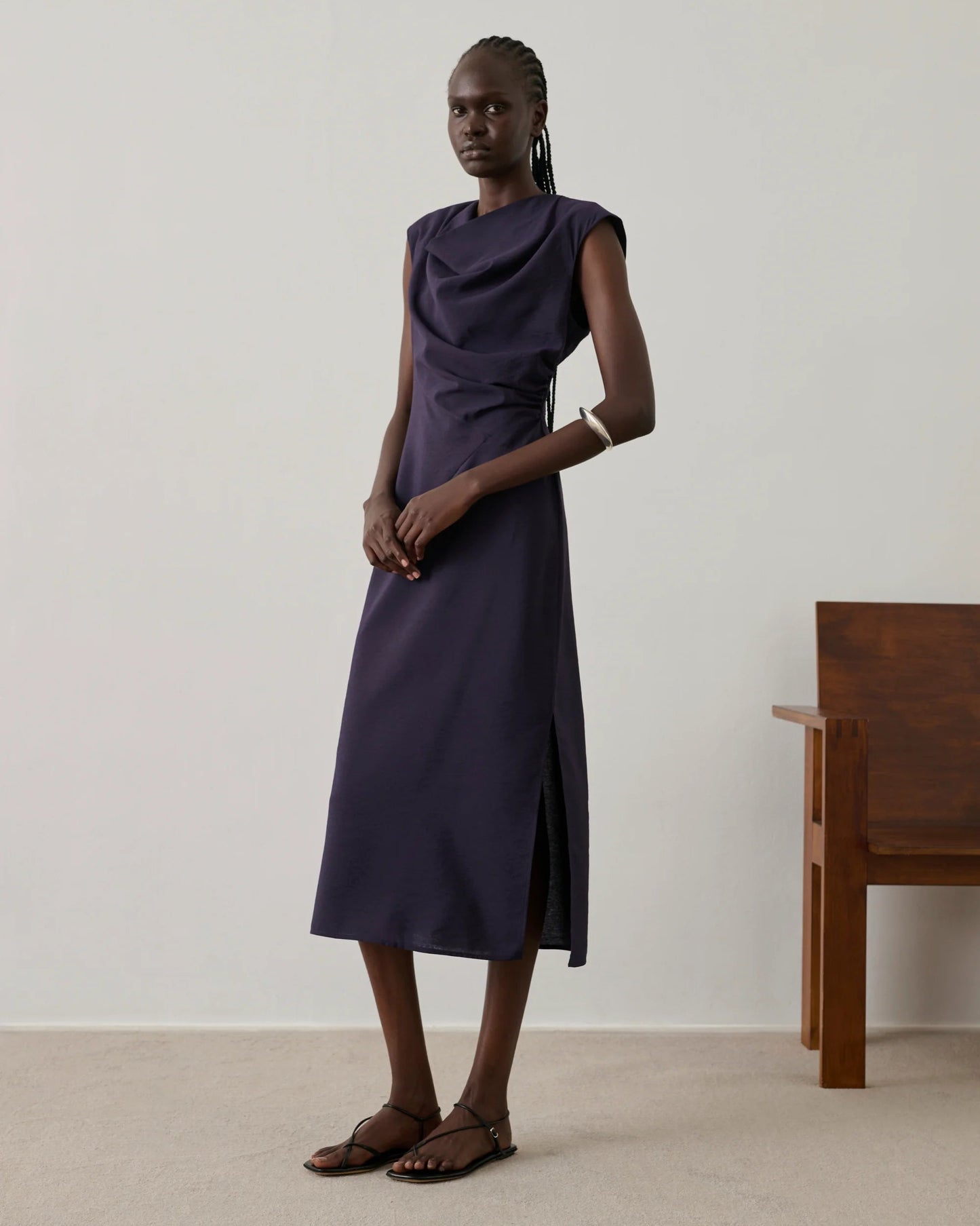 Soeur Eugenie Dress Violet Fonce-Soeur-Thistle Hill