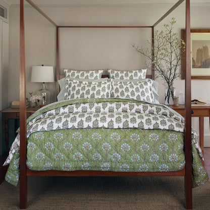 John Robshaw Jeeva Sage Quilt-John Robshaw-Thistle Hill