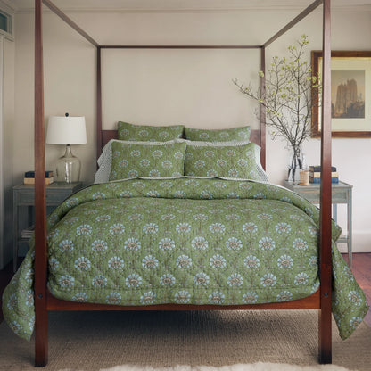 John Robshaw Jeeva Sage Quilt-John Robshaw-Thistle Hill