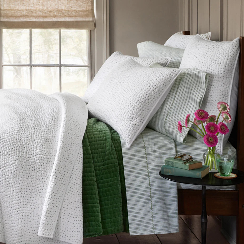 John Robshaw Velvet Moss Quilt-John Robshaw-Thistle Hill