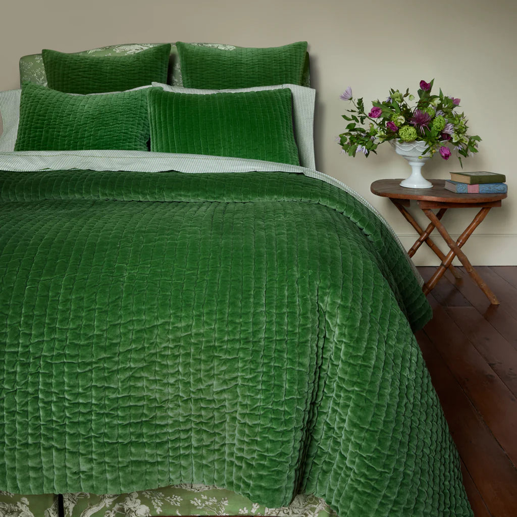 John Robshaw Velvet Moss Quilt-John Robshaw-Thistle Hill