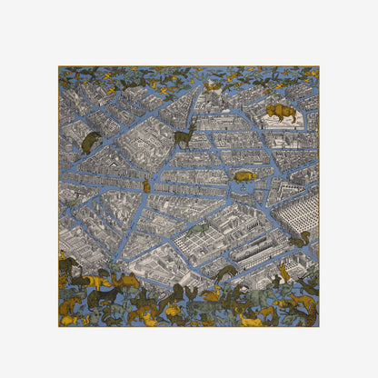 Inoui Editions Square 130 Turgot Light Blue Scarf-Inoui Editions-Thistle Hill