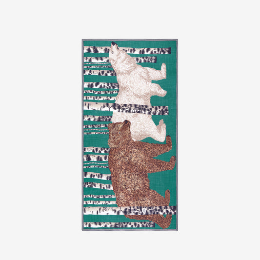 Inoui Editions 100 Ours Emerald Scarf-Inoui Editions-Thistle Hill