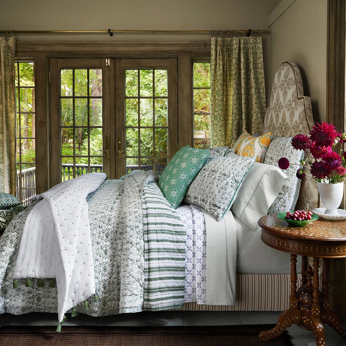 John Robshaw Lina Sage Quilt-John Robshaw-Thistle Hill