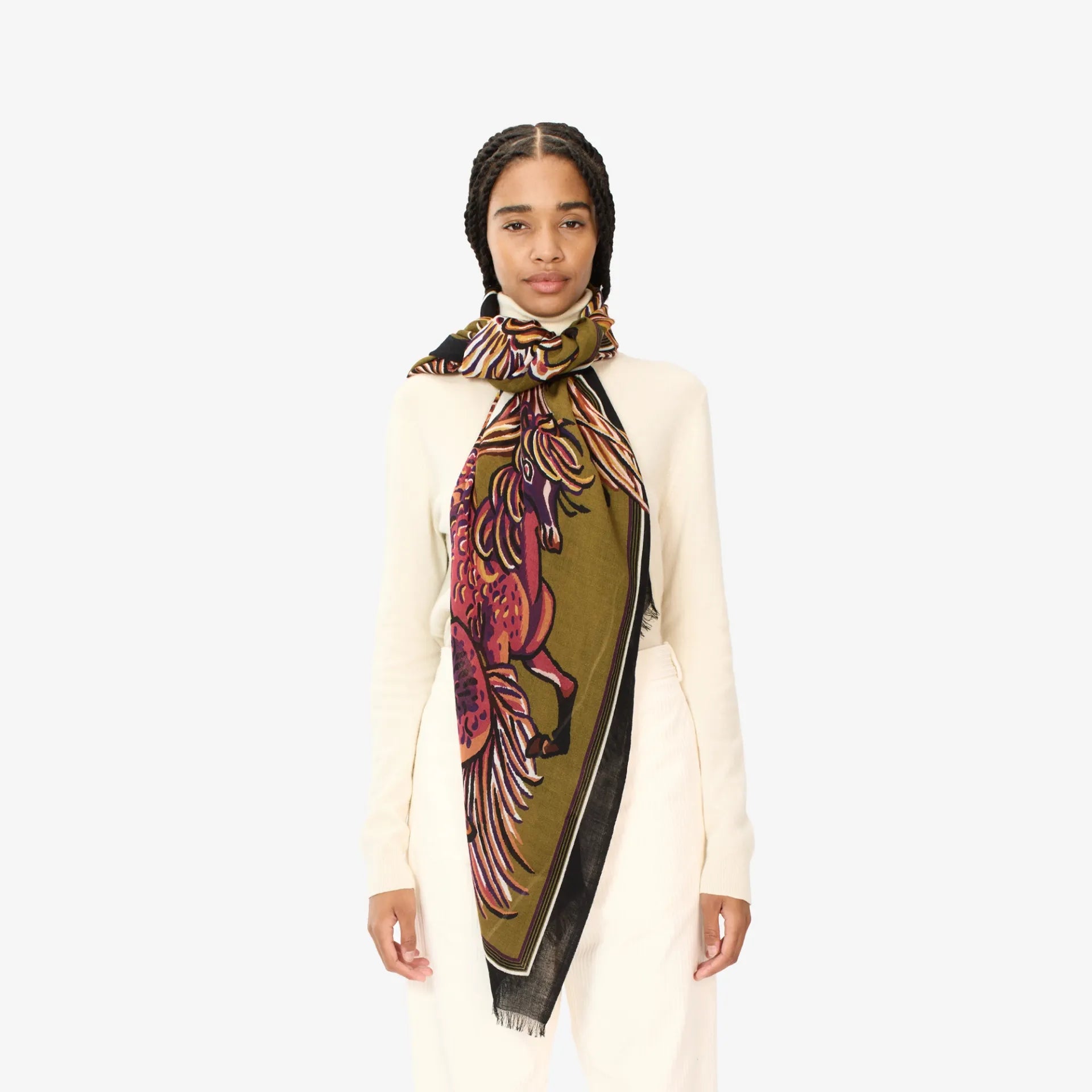 Inoui Editions Scarf 80 Western Khaki-Inoui Editions-Thistle Hill