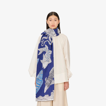 Inoui Editions Scarf 100 Poseidon Blue-Inoui Editions-Thistle Hill