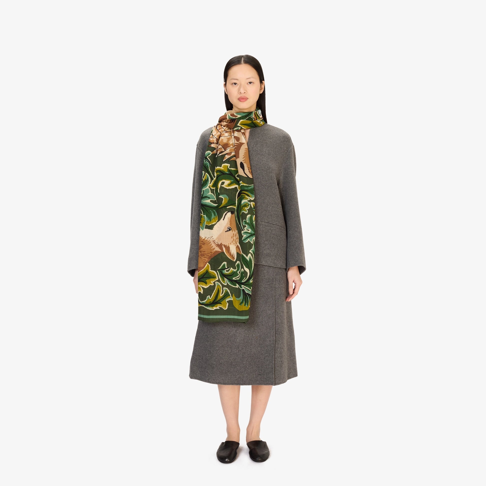 Inoui Editions Scarf 100 Leonard Khaki-Inoui Editions-Thistle Hill