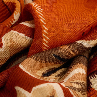 Inoui Editions Scarf 100 Leonard Orange-Inoui Editions-Thistle Hill